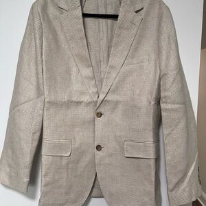 Bonobos Beige Plaid Sport Coat Blazer